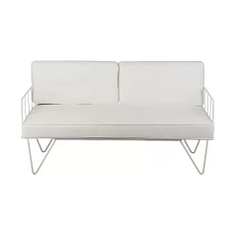 Hire White Velvet Wire Sofa Lounge Hire, in Wetherill Park, NSW