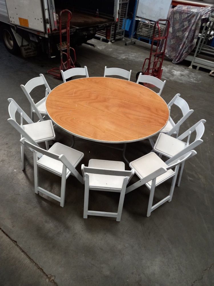 Hire Round Adult Table (8 – 9 Seater), hire Tables, near Seven Hills