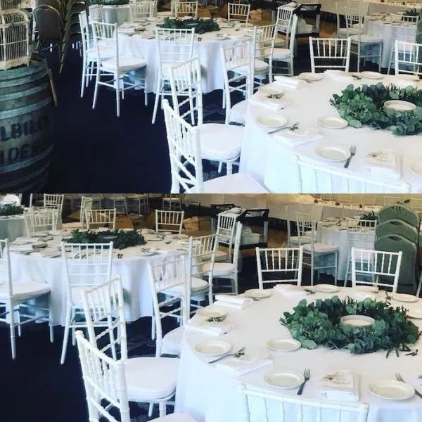 Hire White Round Banquet Tablecloth Hire, hire Miscellaneous, near Blacktown image 2