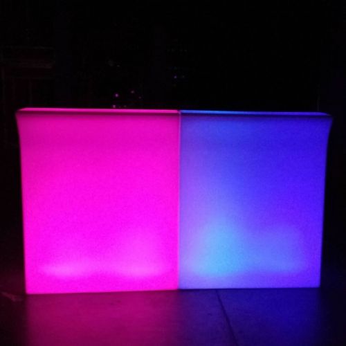 Hire Illuminated 2 Straight Bars, hire Glow Furniture, near Chullora