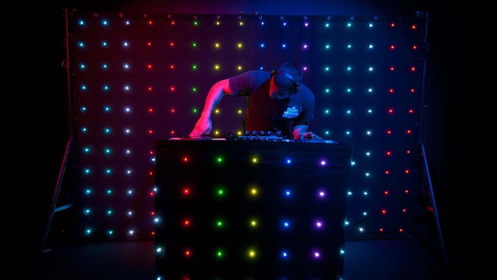 Hire Chauvet DJ LED Motion Drape, hire Party Lights, near Newstead image 1