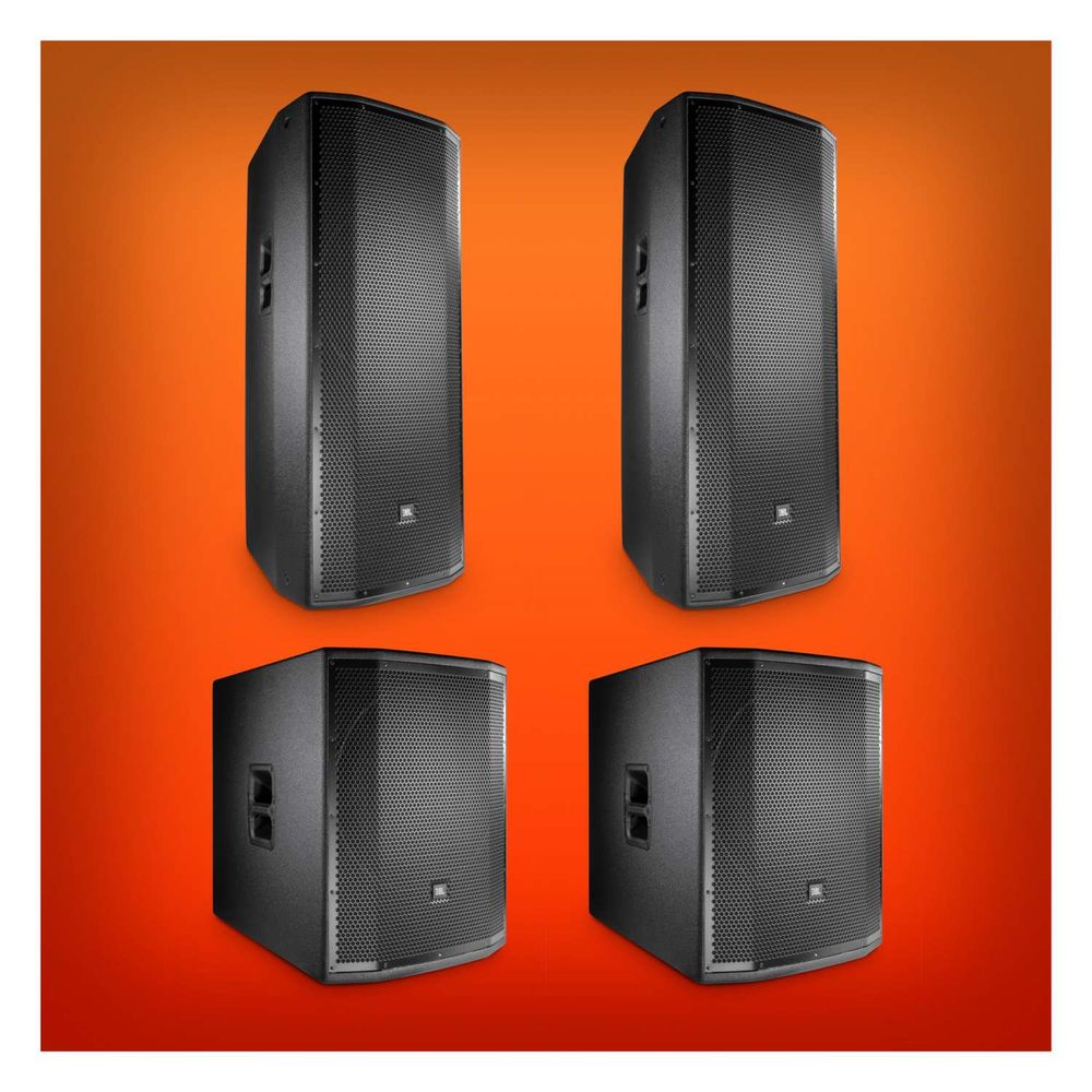 Hire PRX Double 15" with 18" Subwoofer Active Speaker Pack, hire Speakers, near Newstead