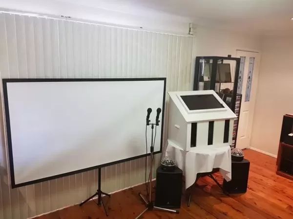 Hire Package 3 – Jukebox, Karaoke, Projector and Screen, from Chair Hire Co