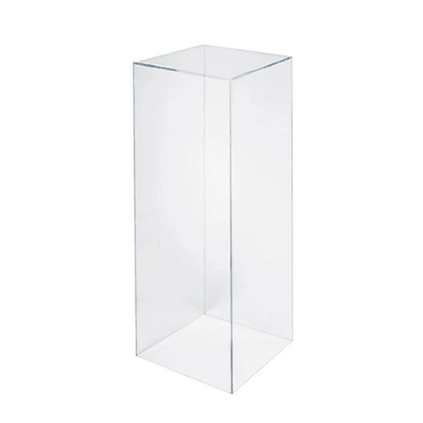 Hire Clear Square Acrylic Plinth Hire - Large