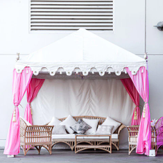 Hire Luxury Cabana 3x3 Metre Pink, in Brookvale, NSW