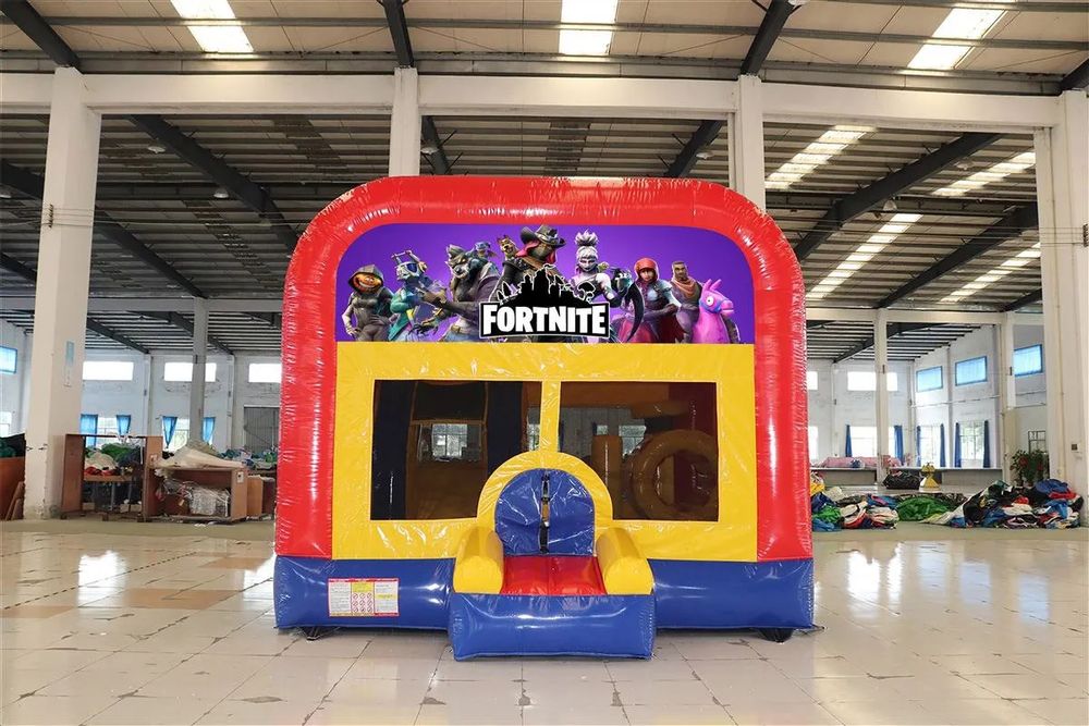 Hire FORTNITE 5IN1 COMBO 5X5.5M WITH SLIDE POP UPS BASKETBALL HOOP OBSTACLES TUNNEL, hire Jumping Castles, near Doonside