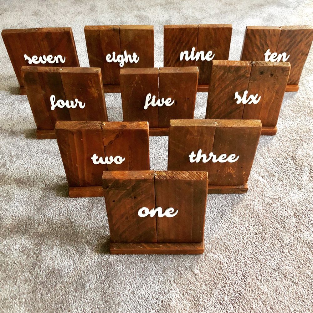 Hire Wooden Table Numbers, hire Miscellaneous, near Seaforth