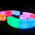 Hire Glow Snake Bench Hire