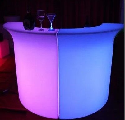 Hire Glow Curve Bar Hire (2 set), hire Glow Furniture, near Riverstone