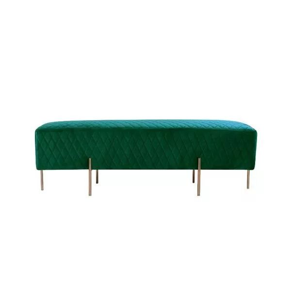 Hire Ivy Green Velvet Ottoman Bench Hire, hire Chairs, near Wetherill Park