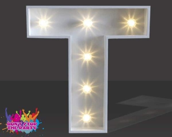 Hire LED Light Up Letter - 60cm - T, from Don’t Stop The Party