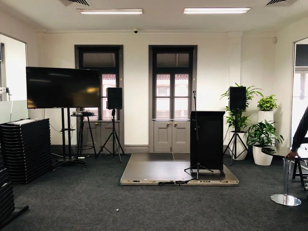 Hire PA System with Wireless Mic and Speaker Stands, hire Microphones, near Blacktown image 2