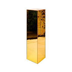 Hire Gold Mirror Plinth Hire