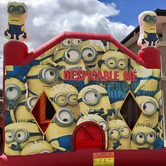 Hire Minions (4x4m) Castle with  Basketball Ring inside
