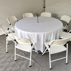 Hire 5ft Round Trestle Table