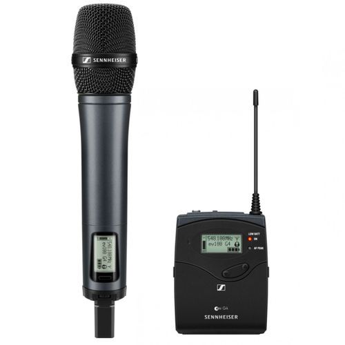 Hire Sennheiser G3 845 hand held wireless microphone with beltpack receiver, hire Microphones, near Artarmon