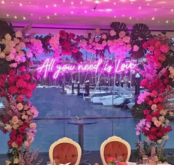 Hire Neon Sign Hire – All You Need is Love, hire Party Lights, near Wetherill Park image 1