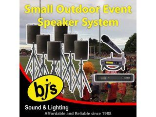 Hire OUTDOOR EVENT SPEAKER SYSTEM – SMALL, from Lightsounds Gold Coast