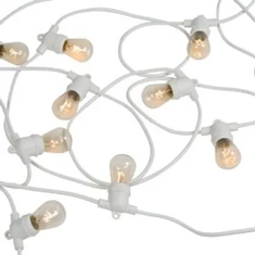 Hire Festoon LED Lights 20pcs Bulb White Cable, in Ingleburn, NSW