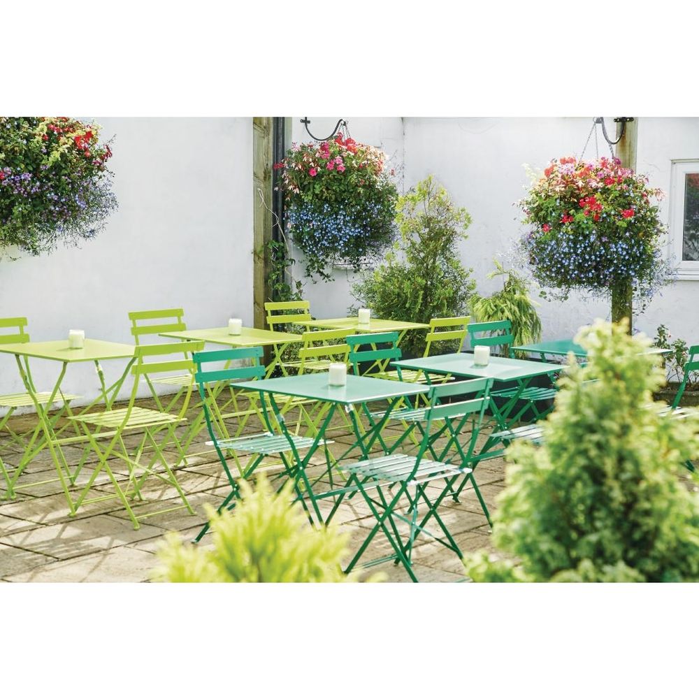 Hire Folding Chair – Parisian – Pavement – Blue, hire Chairs, near Moorabbin image 2