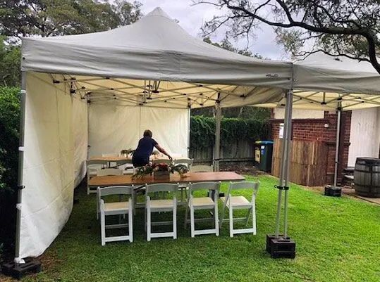 Hire Timber Trestle Table Hire – 2.4m, hire Tables, near Blacktown image 2
