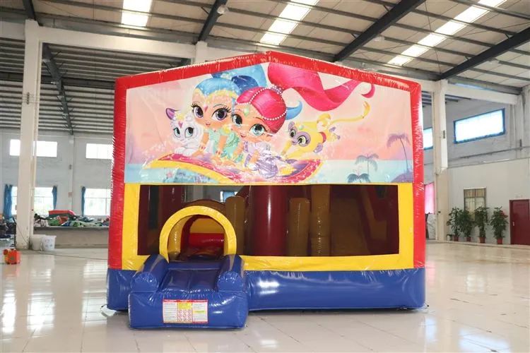 Hire SHIMMER 5X5.5M 5IN1 1 COMBO WITH SLIDE POP UPS BASKETBALL HOOP OBSTACLES AND TUNNEL, hire Jumping Castles, near Doonside