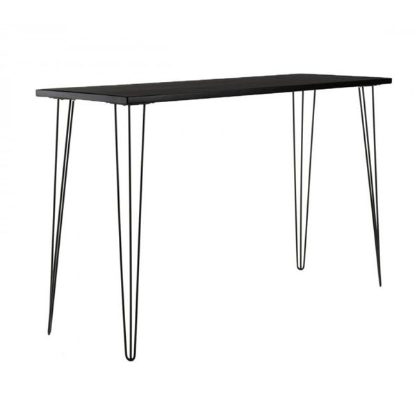 Hire Black Hairpin Tapas Table With Black Top, from Melbourne Party Hire Co