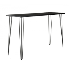 Hire Black Hairpin Tapas Table With Black Top