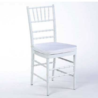 Hire White Tiffany Chairs with White Cushion, hire Chairs, near Chullora