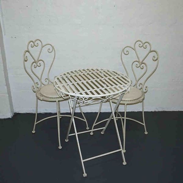 Hire ROUND IRON SIGNING TABLE, from Weddings of Distinction
