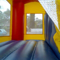 Hire (3.5 x 5m) Small Red Combo Castle