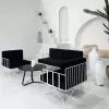 Hire Wire Sofa Lounge Hire – Black, from Chair Hire Co