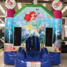 Hire MERMAID 3X3M WITH POP UPS AND BASKETBALL HOOP
