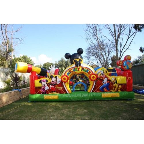 Hire Backyard Combo Castle with Slide and Basketball Ring 5x5mtr Many Themes to choose from !, hire Jumping Castles, near Tullamarine image 2