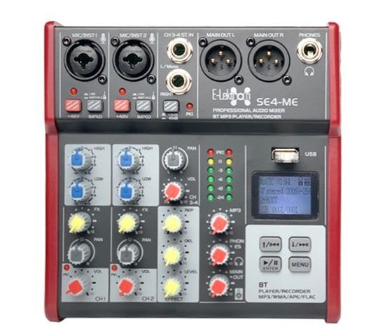 Hire 2 Mic / 4 Stereo Mixer with Bluetooth/USB playback, in Kingsgrove, NSW