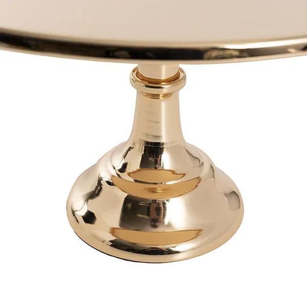 Hire Gloss Metal Cake Stand Gold