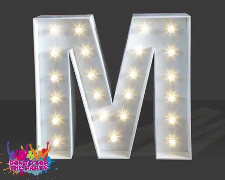 Hire LED Light Up Letter - 60cm - M, hire Party Lights, near Geebung