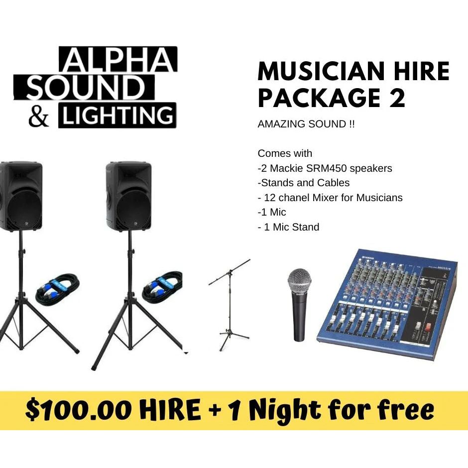 Hire Musician Hire Package 2, hire Party Packages, near Hampton Park