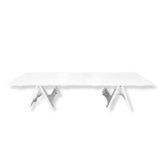 Hire White Hairpin High Bar Table w/ Timber Top, in Oakleigh, VIC