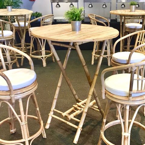 Hire Bamboo Dry Bar Table, hire Tables, near Brookvale image 1