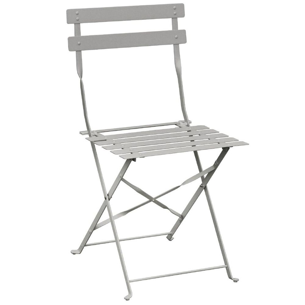 Hire Folding Chair – Parisian – Pavement – Grey, hire Chairs, near Moorabbin