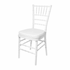 Hire White Tiffany chair – includes white cushion