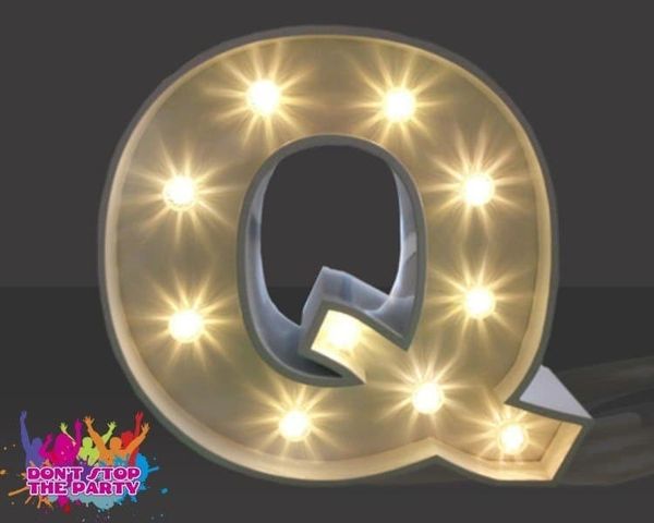 Hire LED Light Up Letter - 60cm - Q, from Don’t Stop The Party