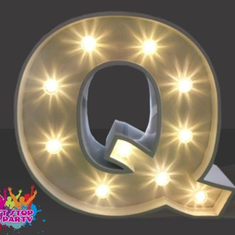 Hire LED Light Up Letter - 60cm - Q