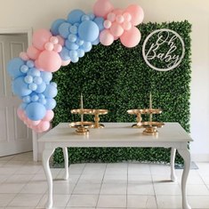 Hire Floral Green Backdrop