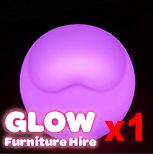 Hire Glow Rounded Sphere Chair - Package 1, hire Chairs, near Smithfield