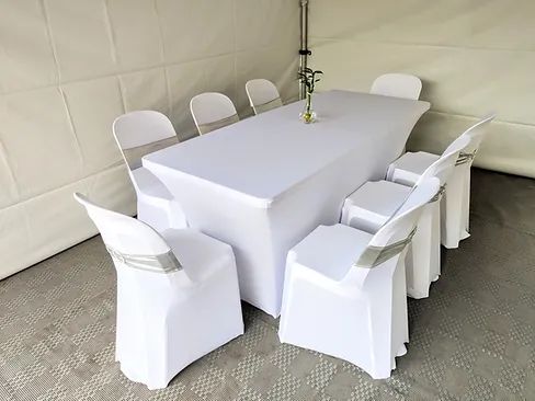Hire 6ft Rectangular Trestle Table Cover Spandex Lycra Stretch Fitted, hire Tables, near Ingleburn