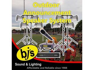 Hire OUTDOOR ANNOUNCEMENT SPEAKER SYSTEM, from Lightsounds Gold Coast