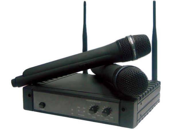 Hire DUAL WIRELESS HANDHELD MIC SYSTEM, from Lightsounds Brisbane