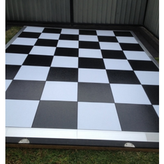 Hire Plastic Black & White Flooring – 5m x 5m, in Chullora, NSW